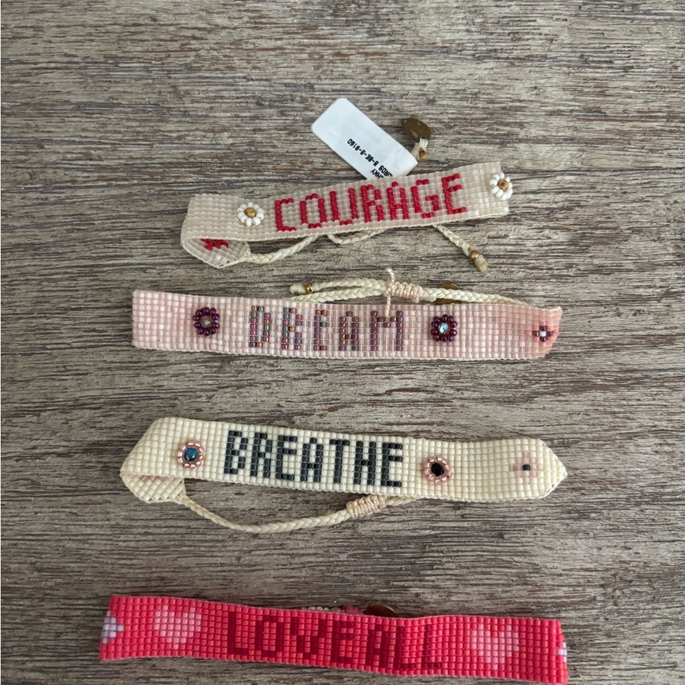 Mishky Beaded Inspirational Bracelets Set